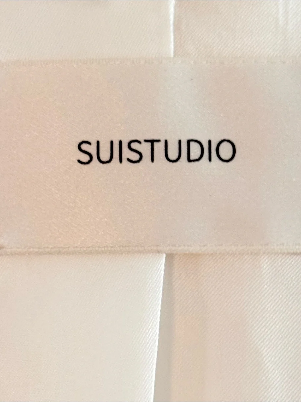 SUISTUDIO‎ Cameron Double Breasted Off White Silk Cotton Blazer Jacket Luxury 6